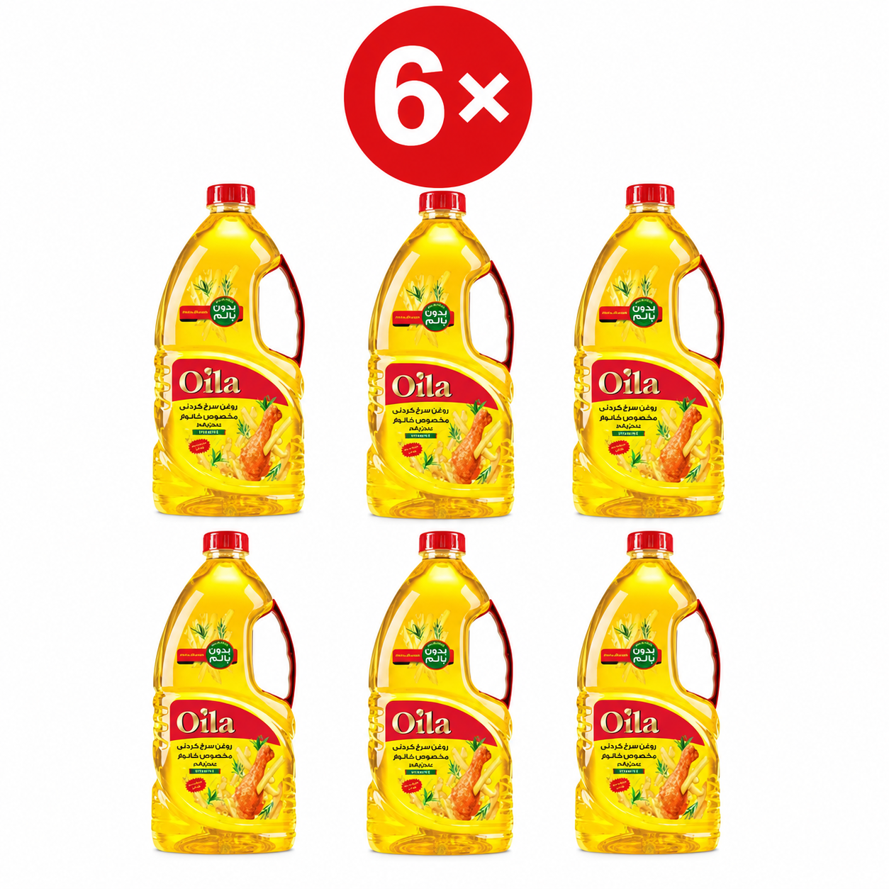 روغن سرخ کردنی اویلا 2 لیتری 6عددی -اقساط 4 ماهه