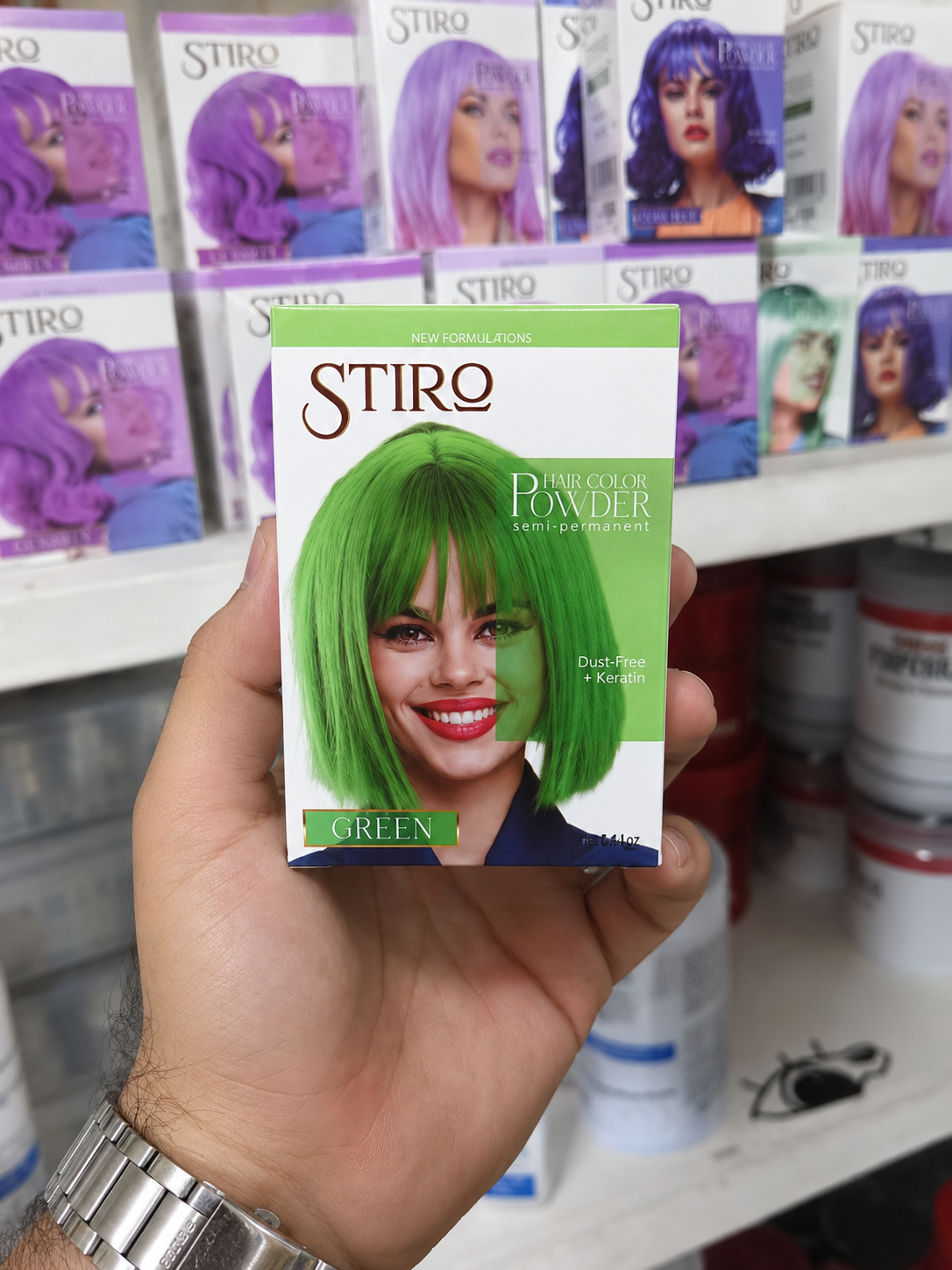 پودر دکلره رنگی استیرو