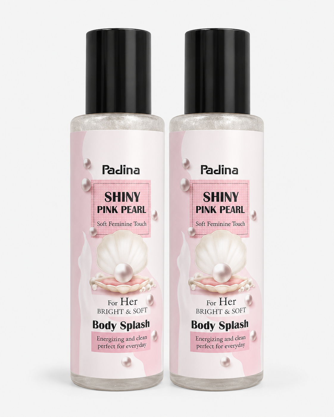 بادی اسپلش پادینا مدل  shiny pink pearlحجم 250 میلی لیتر